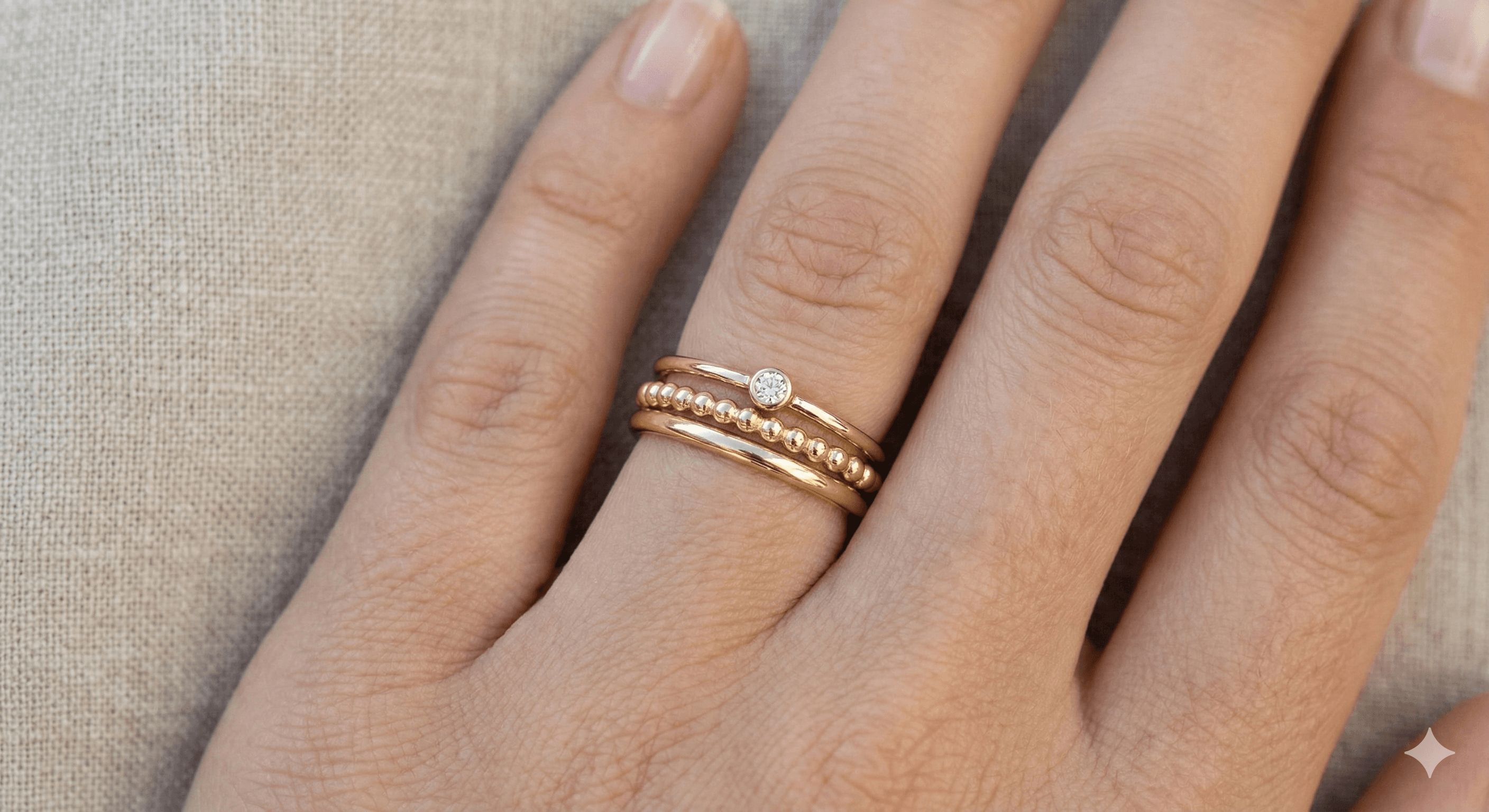 Articulated Pavé Stacking Set